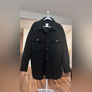 H&M women’s Black Shirt Jacket